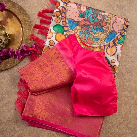 Saree with blouse size 38 expandable to 44 - Picture 6 of 10